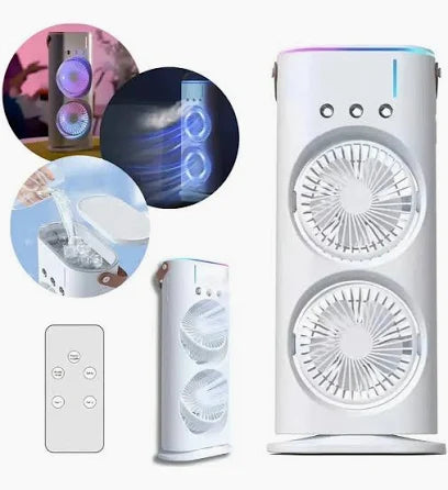 Climatizador Duplo Evaporativo Portátil com Bateria